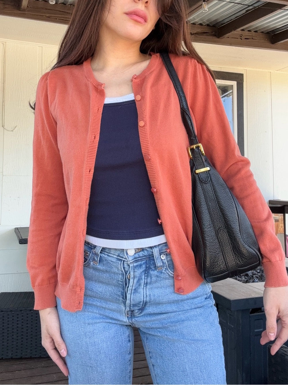 Designers Originals Rust Orange Knit Top